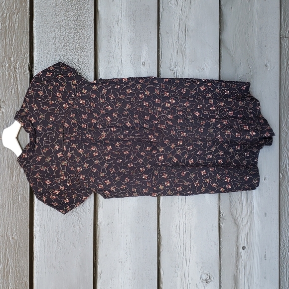 297 FREE PEOPLE Debby Dot Deeby Floral Romper Playsuit Black sz S Women's Casual - Picture 5 of 14